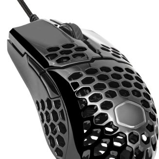 Cooler Master MM710 Glossy Black Gaming Mouse with Lightweight Honeycomb Shell, Ultraweave Cable, 16000 DPI Optical Sensor