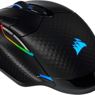 Corsair Dark CORE RGB PRO Wireless/Wired FPS MOBA PC Gaming Mouse – Black