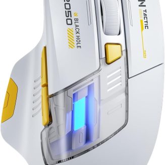 INPHIC A9 Explorer V2 Tri-Mode Silent Wireless Gaming Mouse, 12800 DPI