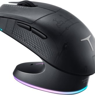 Thunderobot ML903 Wireless Gaming Mouse with RGB Charging Dock, 26K DPI, 650 IPS, 65g Ultra-Lightweight, Tri-Mode Connectivity, 70Hrs+ Battery, Ergonomic, 4K Polling Rate with Magnetic Dock