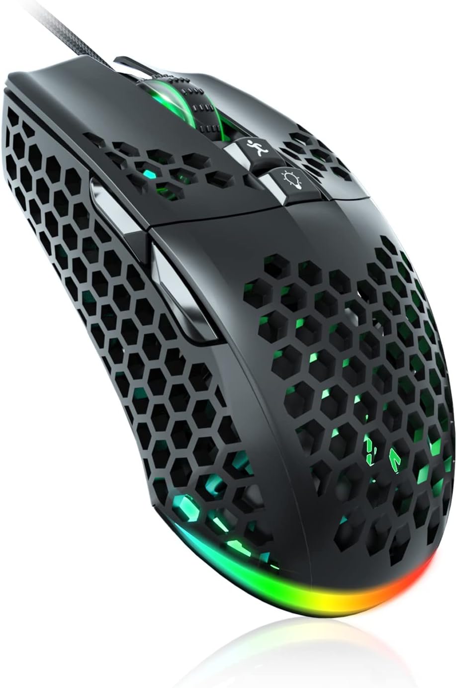 SOLAKAKA SM900 Gaming Mouse Wired with RGB,Honeycomb Shell,12800 DPI Wired Gaming Mouse with Buttons,Computer Mouse for Laptop/PC,Black SOLAKAKA SM900 Gaming Mouse Wired with RGB,Honeycomb Shell,12800 DPI Wired Gaming Mouse with Buttons,Computer Mouse for Laptop/PC,Black