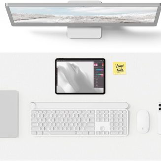 YSAGi Desk Protector&Blotter, Non-Slip Waterproof Leather Mouse Pad