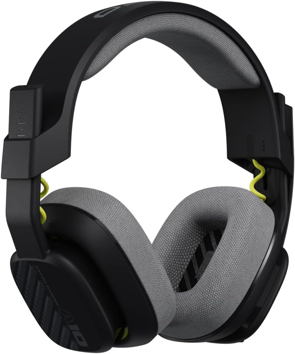 Astro A10 Gaming Headset Gen 2 Wired Headset – Over-Ear Gaming Headphones with flip-to-Mute Microphone, 32 mm Drivers, PlayStation 5, PlayStation 4, Nintendo Switch, PC, Mac – Black – Bulk Packaging