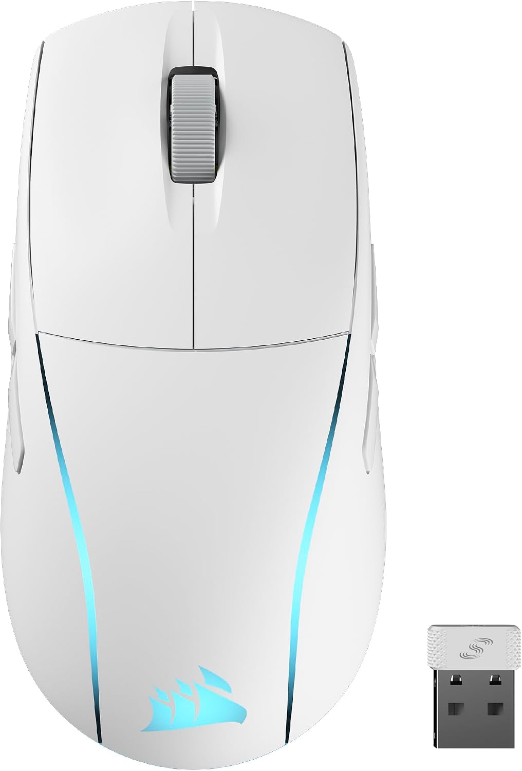 Corsair M75 Wireless RGB Lightweight FPS Gaming Mouse – 26,000 DPI – Swappable Side Buttons – iCUE Compatible – PC – White Corsair M75 Wireless RGB Lightweight FPS Gaming Mouse – 26,000 DPI – Swappable Side Buttons – iCUE Compatible – PC – White