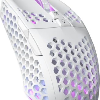 SOLAKAKA SM900 Gaming Mouse Wired with RGB,Adjustable 12800 DPI Wired Gaming Mouse with Side Buttons,Computer Mouse for Laptop/PC,White