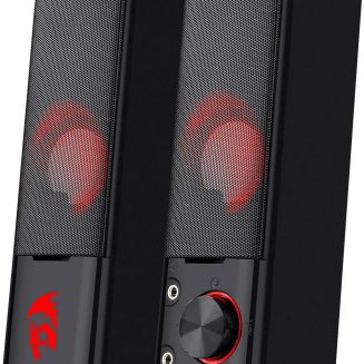 Redragon GS550 PC Gaming Speakers 2.0 Channel Stereo Enhanced Sound, Black