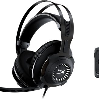 HyperX Cloud Revolver – Gaming Headset with HyperX 7.1 Surround Sound, Signature Memory Foam, Premium Leatherette, Steel Frame, Detachable noise-cancellation microphone