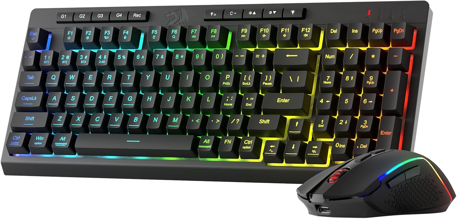 Redragon S142 Combo, K515 PRO Membrane Gaming Keyboard, M693 4800 DPI Mouse Redragon S142 Combo, K515 PRO Membrane Gaming Keyboard, M693 4800 DPI Mouse