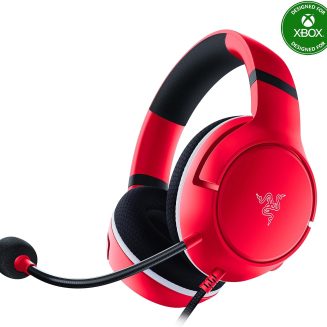 Razer Kaira X Wired Headset for Xbox Series X|S, Xbox One, PC, Mac & Mobile Devices: Triforce 50mm Drivers – HyperClear Cardioid Mic – Memory Foam Ear Cushions – On-Headset Controls – Pulse Red