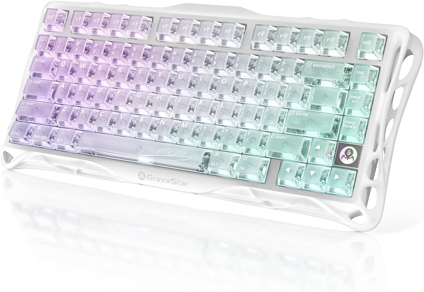 GravaStar Mercury K1 Lite 75% Wireless Mechanical Gaming Keyboard RGB