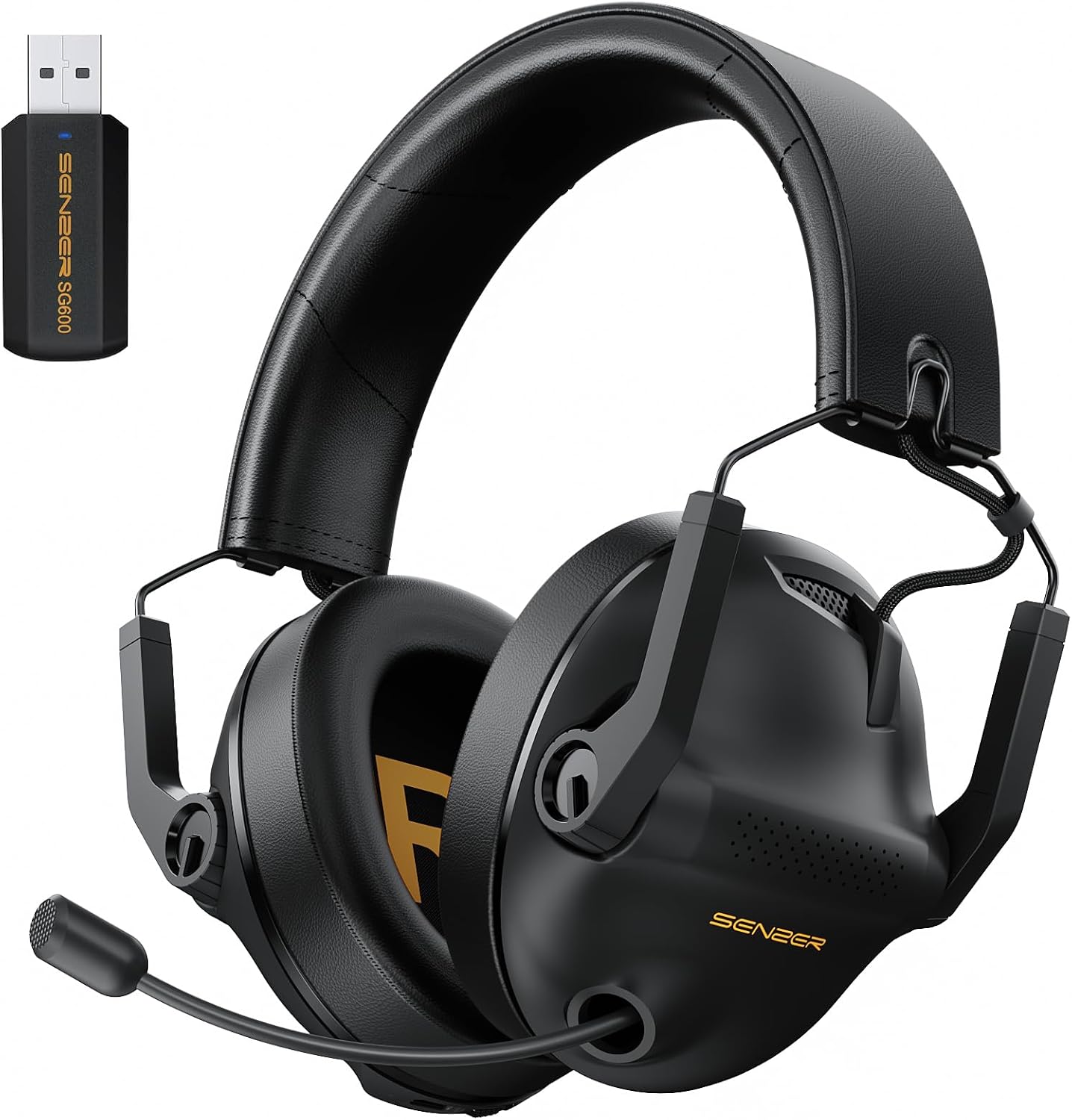 SG600 Wireless Gaming Headset with mic for PC, PS5, PS4, Mac, Xbox one SG600 Wireless Gaming Headset with mic for PC, PS5, PS4, Mac, Xbox one