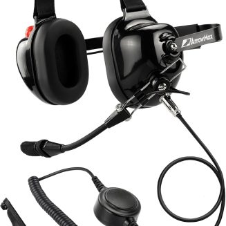 Arrowmax AHDH0032-BK-M9 Noise Cancelling Headset Compatible with Motorola APX6000 APX7000 APX8000 XPR6350 XPR6550 XPR7550 XPR7350e XPR7550e XPR7580e APX 6000 7000 8000 XPR 6550 7550 7550e Radio