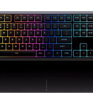 Corsair Skiff 100 Quiet RGB Wired Gaming Keyboard – US QWERTY – Black