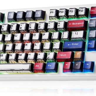 x Aula F99 Pro Mechanical Keyboard, Wireless Gaming Keyboards RGB Backlit Hot Swappable Custom Creamy Bluetooth Computer Keyboard, Tri-Mode BT5.0/2.4GHz/USB-C, Pre-lubed Switches PBT Keycaps