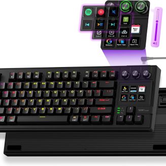 VSD K1 Pro 87‑Key Macro Mechanical Keyboard with Integrated Streaming Deck
