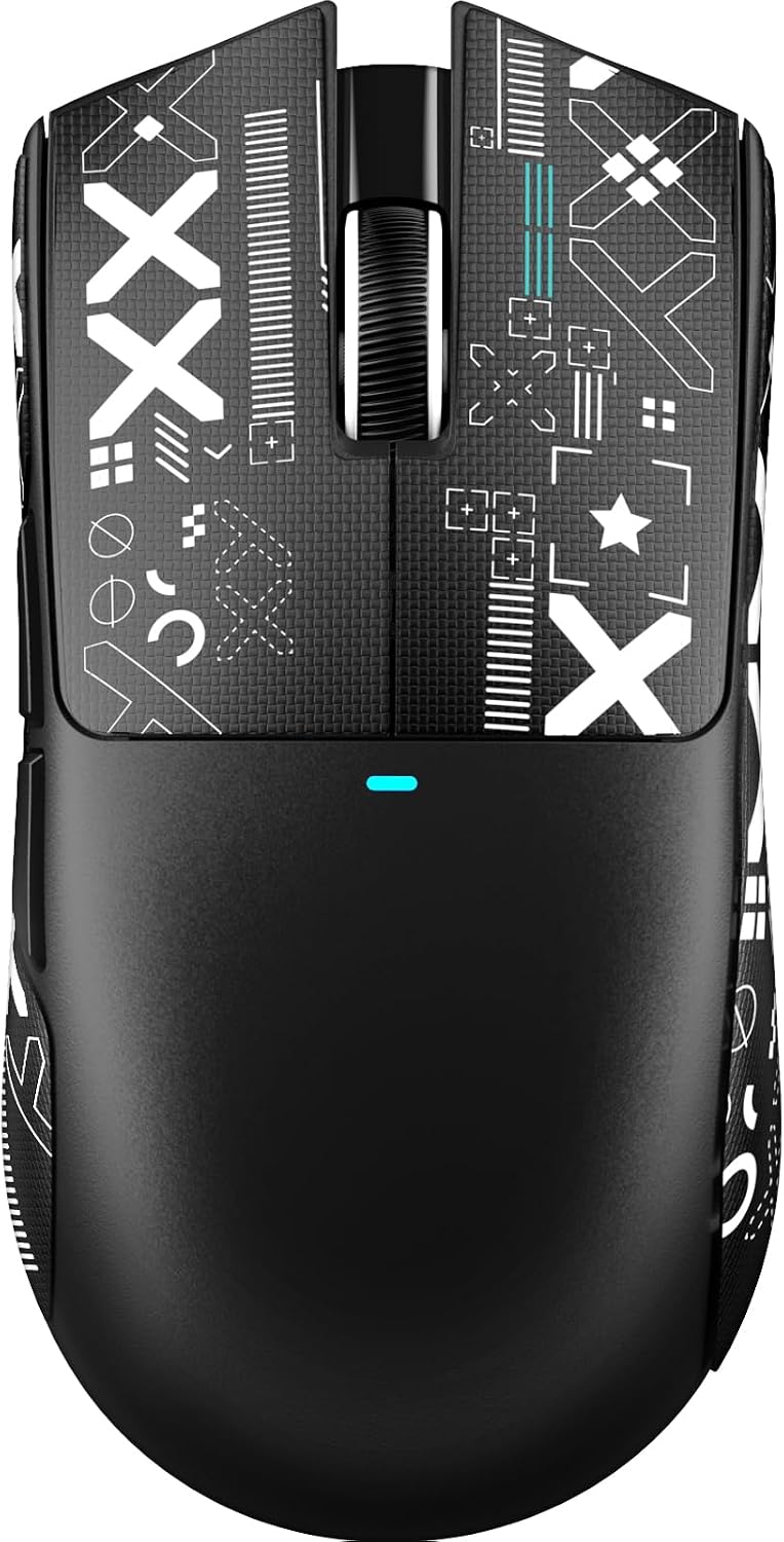 ATTACK SHARK X11SE Wireless Gaming Mouse, 59g Lightweight, Black&Tape