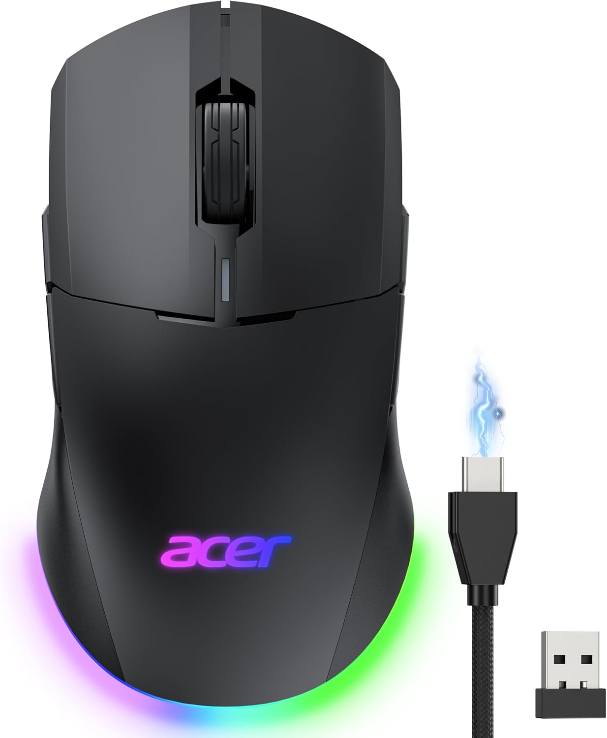 Acer Dual-Mode 2.4GHz Wireless & Wired Computer Gaming Mouse for PC, Laptop Acer Dual-Mode 2.4GHz Wireless & Wired Computer Gaming Mouse for PC, Laptop