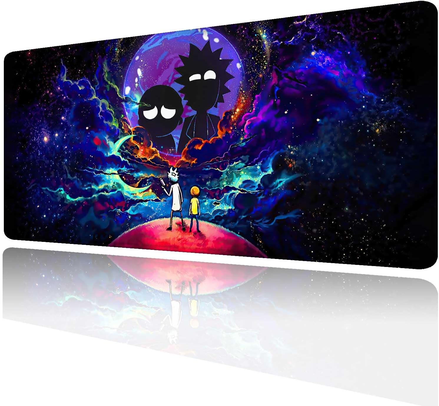 Large Gaming Mouse Pad Anime Night Sky Space Stars Custom Desk Pad,Mousepad with Non-Slip Rubber Base and Stitched Edges Mouse Mat,Portable Desk Mat for Office,Computer Work,Game,31.5X15.7 Large Gaming Mouse Pad Anime Night Sky Space Stars Custom Desk Pad,Mousepad with Non-Slip Rubber Base and Stitched Edges Mouse Mat,Portable Desk Mat for Office,Computer Work,Game,31.5X15.7
