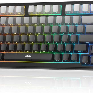 AOC GK330 75% Wireless Mechanical Gaming Keyboard, Hot-Swappable 3-Mode RGB