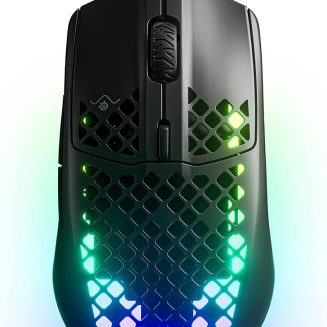 SteelSeries Aerox 3 – Super Light Gaming Mouse – 8,500 CPI TrueMove Core Optical Sensor – Ultra-Lightweight 59g Water Resistant Design – Universal USB-C connectivity – Onyx (Renewed)