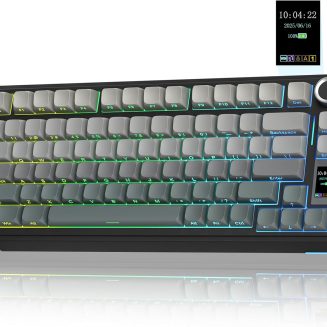 AULA S75 PRO Wireless Mechanical Gaming Keyboard with Screen&Knob, 80 Keys
