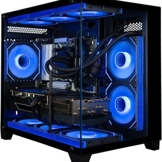 Panorama RTX 5070, 24-Core i9-13900KF, 32GB DDR4 RAM, 1TB NVMe SSD, Liquid Cooled Gaming Desktop PC w/Windows 11 Pro, 3-Year Warranty, RGB Keyboard+Mouse, Internal Wi-Fi 6, RJ45, 3X DP & HDMI