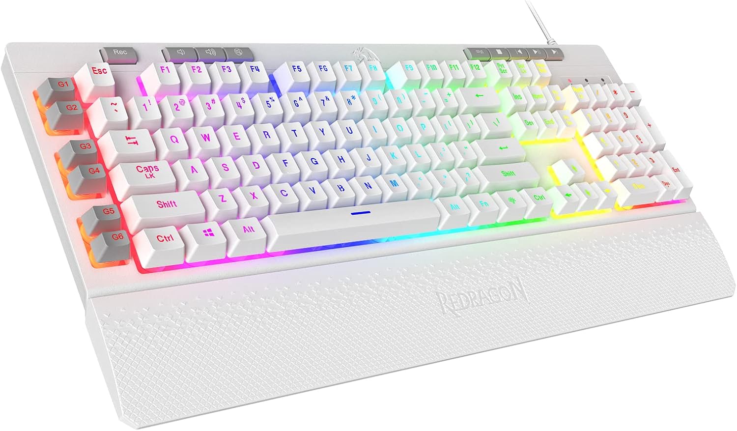 Redragon K512 RGB Membrane Gaming Keyboard, 6 Macro Keys & Easy Media Wheel Redragon K512 RGB Membrane Gaming Keyboard, 6 Macro Keys & Easy Media Wheel