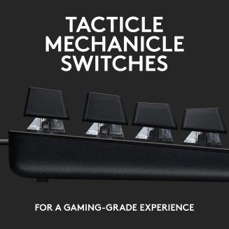 Logitech G413 TKL SE Mechanical Gaming Keyboard + G305 Lightspeed Wireless Gaming Mouse – Black
