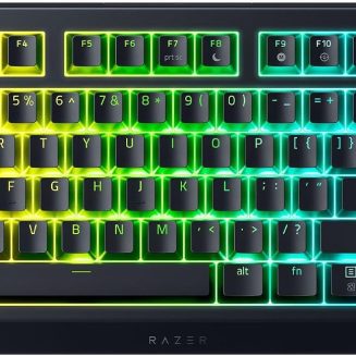 Razer BlackWidow V4 TKL Wireless Gaming Keyboard, Orange Switches
