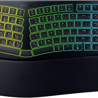 Razer Pro Type Ergo Wireless Split Ergonomic RGB Keyboard, Black