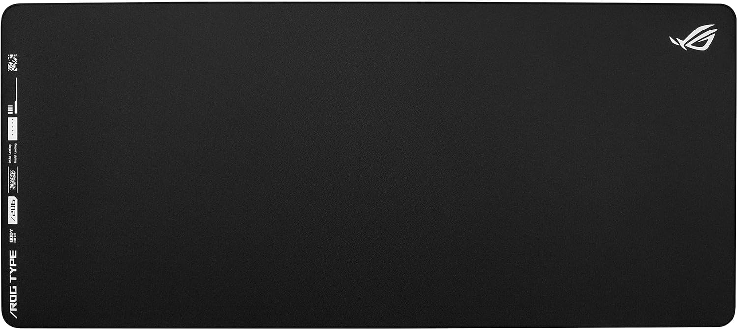 ASUS ROG Hone Ace XXL Gaming Mouse Pad – 35.4” x 15.7″, (XXL Size), Extra-Cushioning, Table-Sized for Wide, Smooth Glide and Control, Water/Oil/Dust-Resistant, Extra-Soft Non-Slip Rubber Base – Black