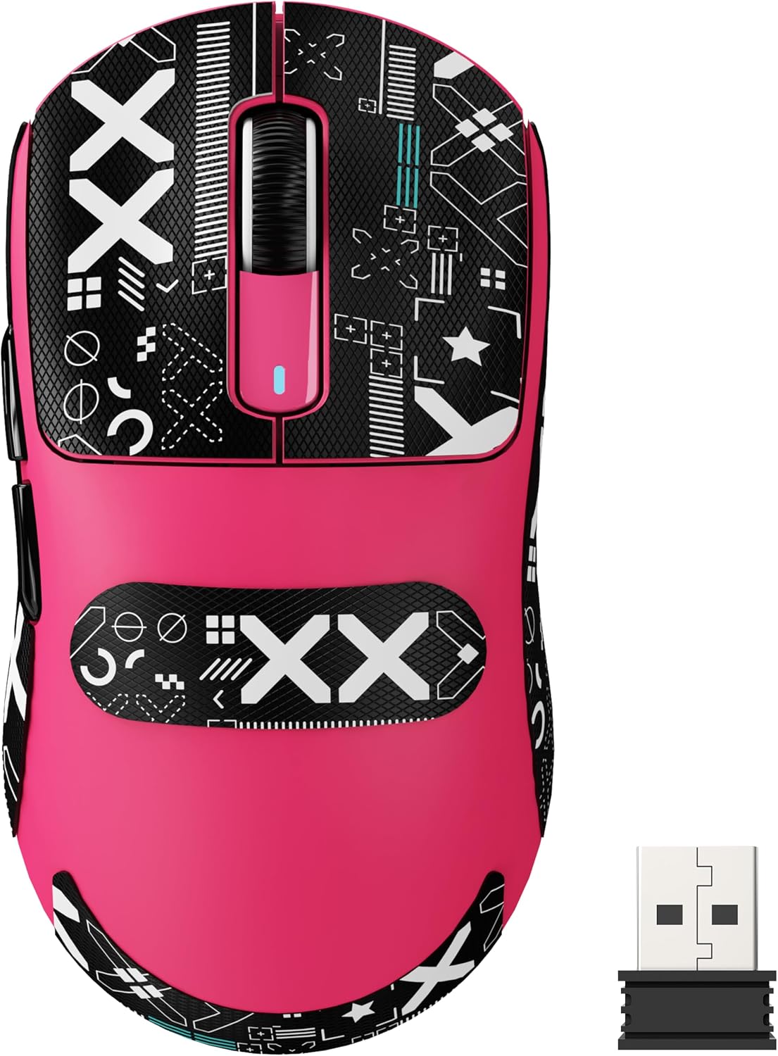 ATTACK SHARK X3 Lightweight Wireless Gaming Mouse with Tri-Mode 2.4G/USB-C Wired/Bluetooth,Up to 26K DPI,PAW3395 Optical Sensor,Kailh GM8.0 Switch,5 programmable Buttons for PC/Mac(Berry Red+Stickers) ATTACK SHARK X3 Lightweight Wireless Gaming Mouse with Tri-Mode 2.4G/USB-C Wired/Bluetooth,Up to 26K DPI,PAW3395 Optical Sensor,Kailh GM8.0 Switch,5 programmable Buttons for PC/Mac(Berry Red+Stickers)