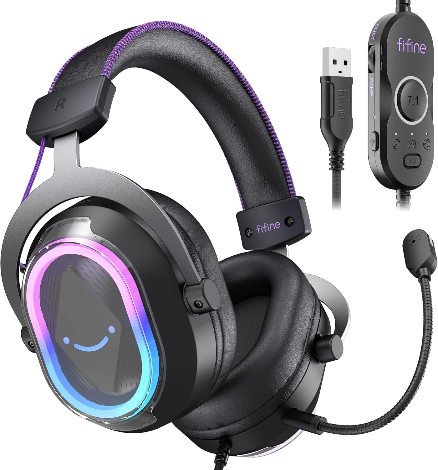 FIFINE H13BP Wired USB Gaming Headset for PC, PS4/5, Mac, Game/Chat Balance FIFINE H13BP Wired USB Gaming Headset for PC, PS4/5, Mac, Game/Chat Balance