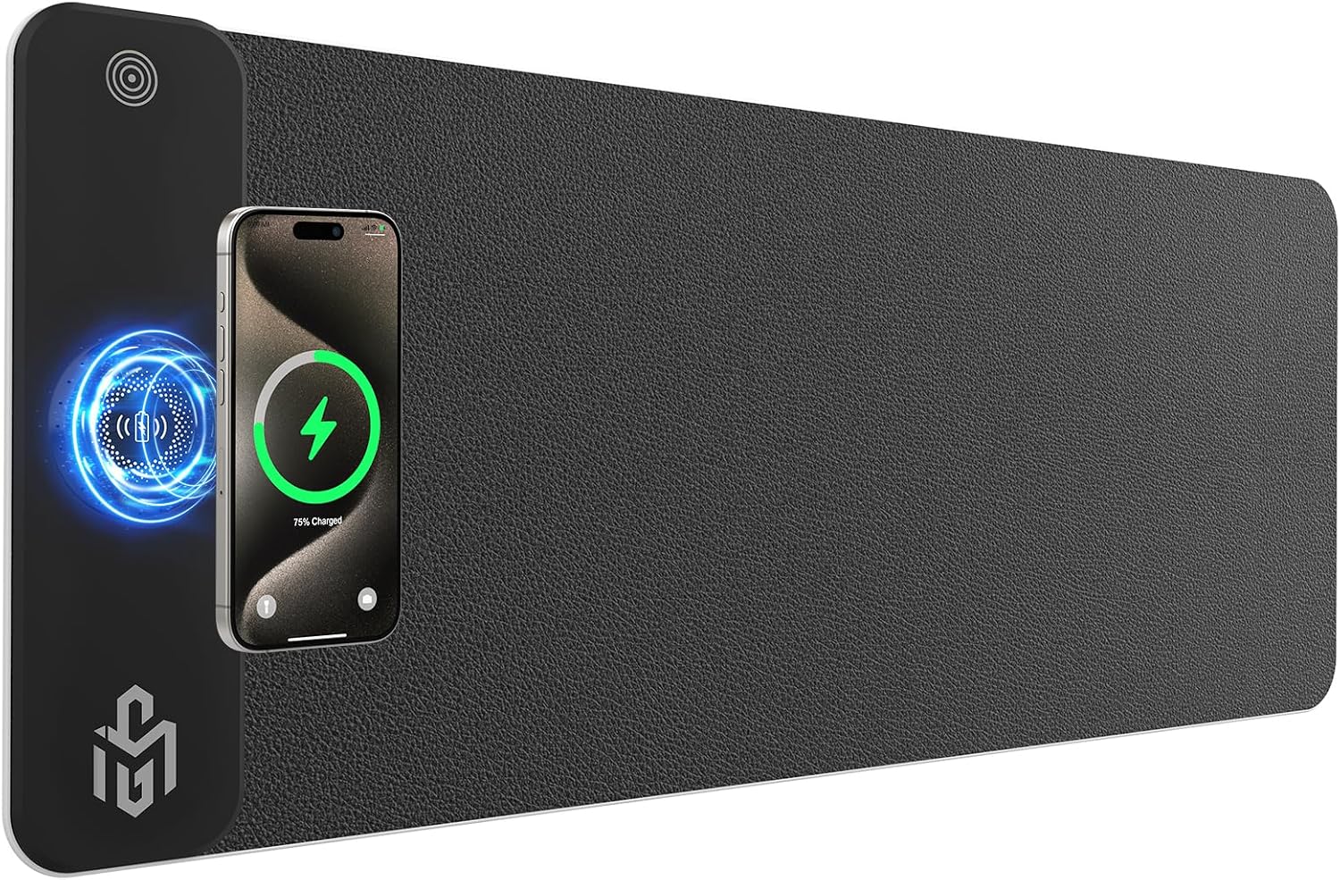 TARKARI Mouse Pad with 15W Magnetic Wireless Charging for Phone, PU Leather TARKARI Mouse Pad with 15W Magnetic Wireless Charging for Phone, PU Leather