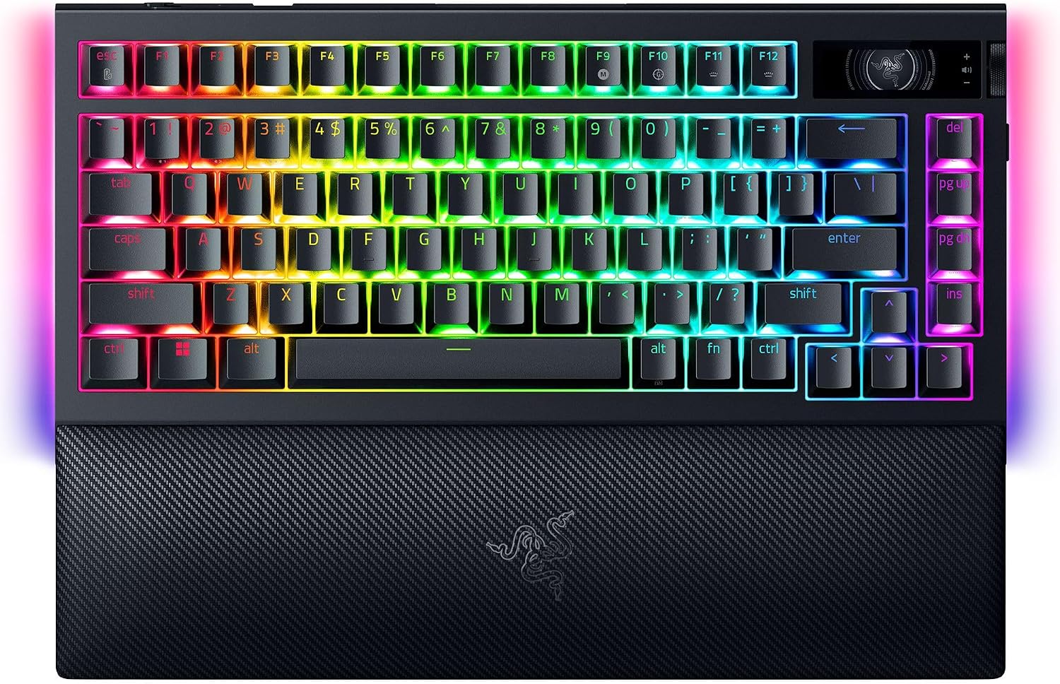 Razer BlackWidow V4 Pro 75% Wireless Gaming Keyboard, Orange Switches