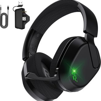 Gvyugke Wireless Gaming Headset for Xbox Series X/S, Xbox One, PS5 – Black