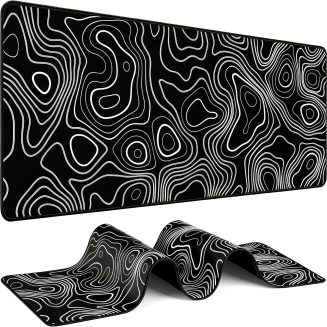 Mouse Pad Gaming – Desk Mat for Keyboard and Mouse – Large Mouse Pads for Desk, Gaming Mousepad with Non-Slip Base, Desks Pad (31.5″ X 11.8″) for Game, Office and Home