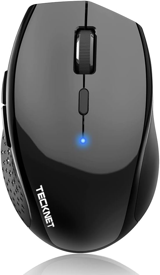 TECKNET Bluetooth Mouse, Wireless Silent, 2-Year Battery Life, Black
