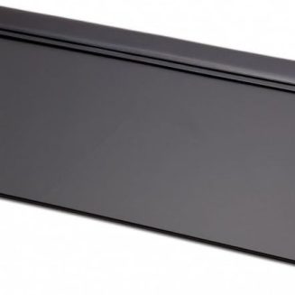 Dacasso Black Leather 34″ X 20″ Top-Rail Desk Pad