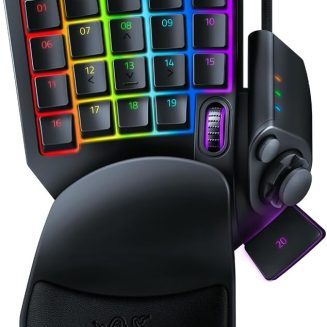 Razer Tartarus Pro Gaming Keypad: Analog-Optical Key Switches – Rapid Trigger – Adjustable Actuation – 32 Programmable Keys – Customizable Macros – Chroma RGB Lighting – Classic Black