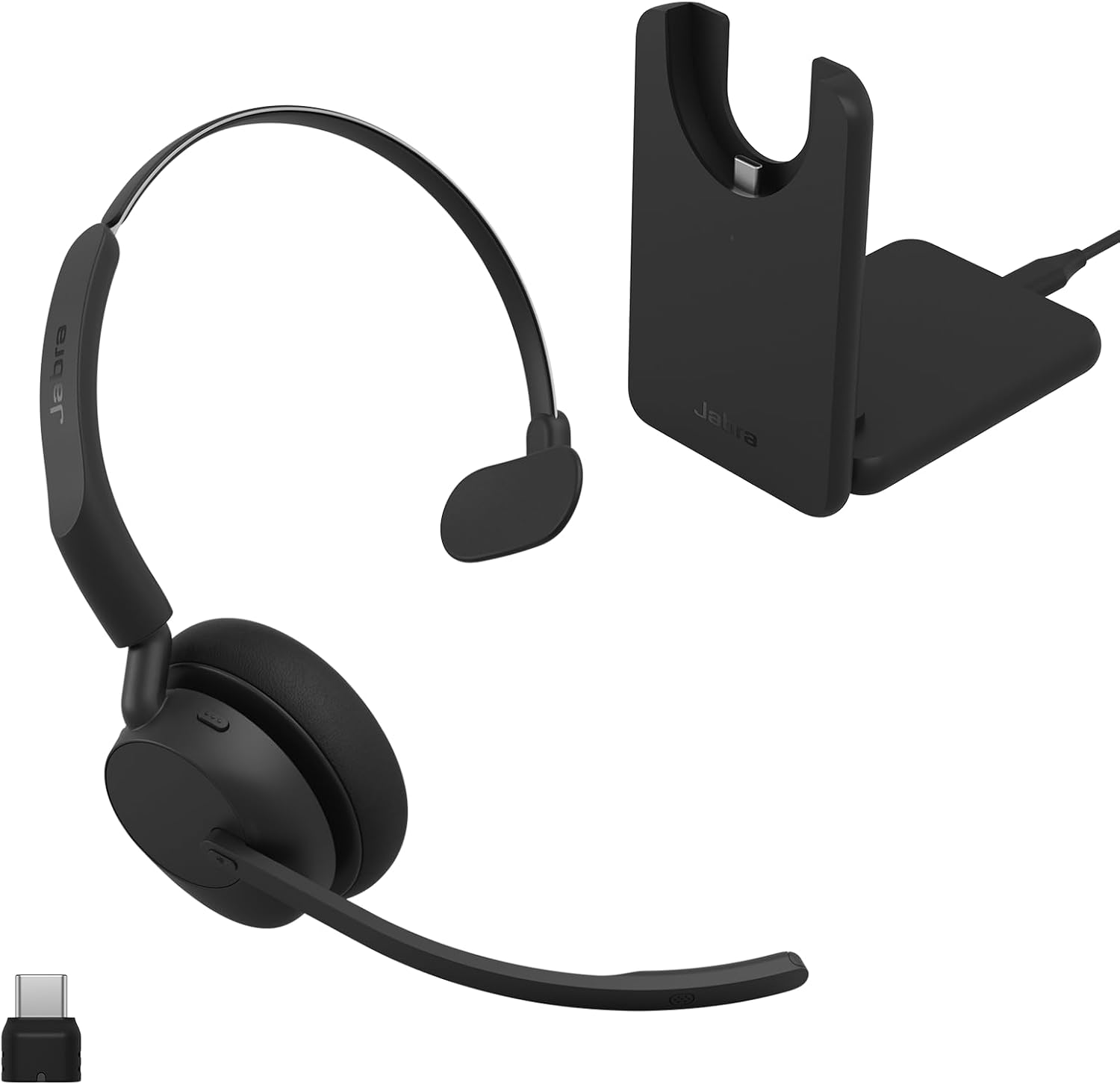 Jabra Evolve3 45 Single-Ear Wireless Bluetooth Headset with Mic, USB-C, UC Jabra Evolve3 45 Single-Ear Wireless Bluetooth Headset with Mic, USB-C, UC