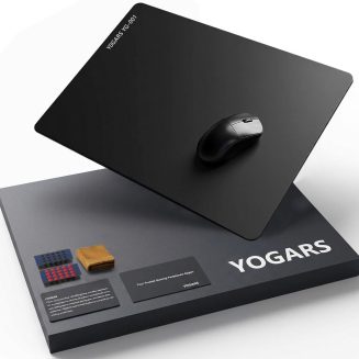 Glass Gaming Mouse Pad 19.7×15.7 Large Mousepad for Esports