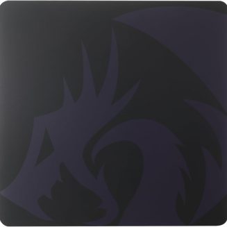 Redragon PG1ME Tempered Glass Gaming Mouse Pad, 11.8” x 11.8”, Shadow Black