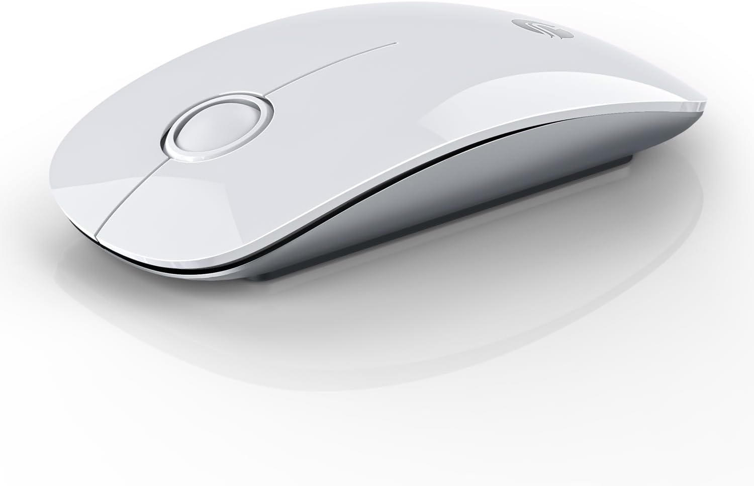 RAPIQUE Bluetooth Wireless Mouse, BT5.1＆ 2.4G Slim Dual Mode, White
