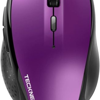 TECKNET Bluetooth Mouse, Wireless Silent, 2-Year Battery Life, Purple