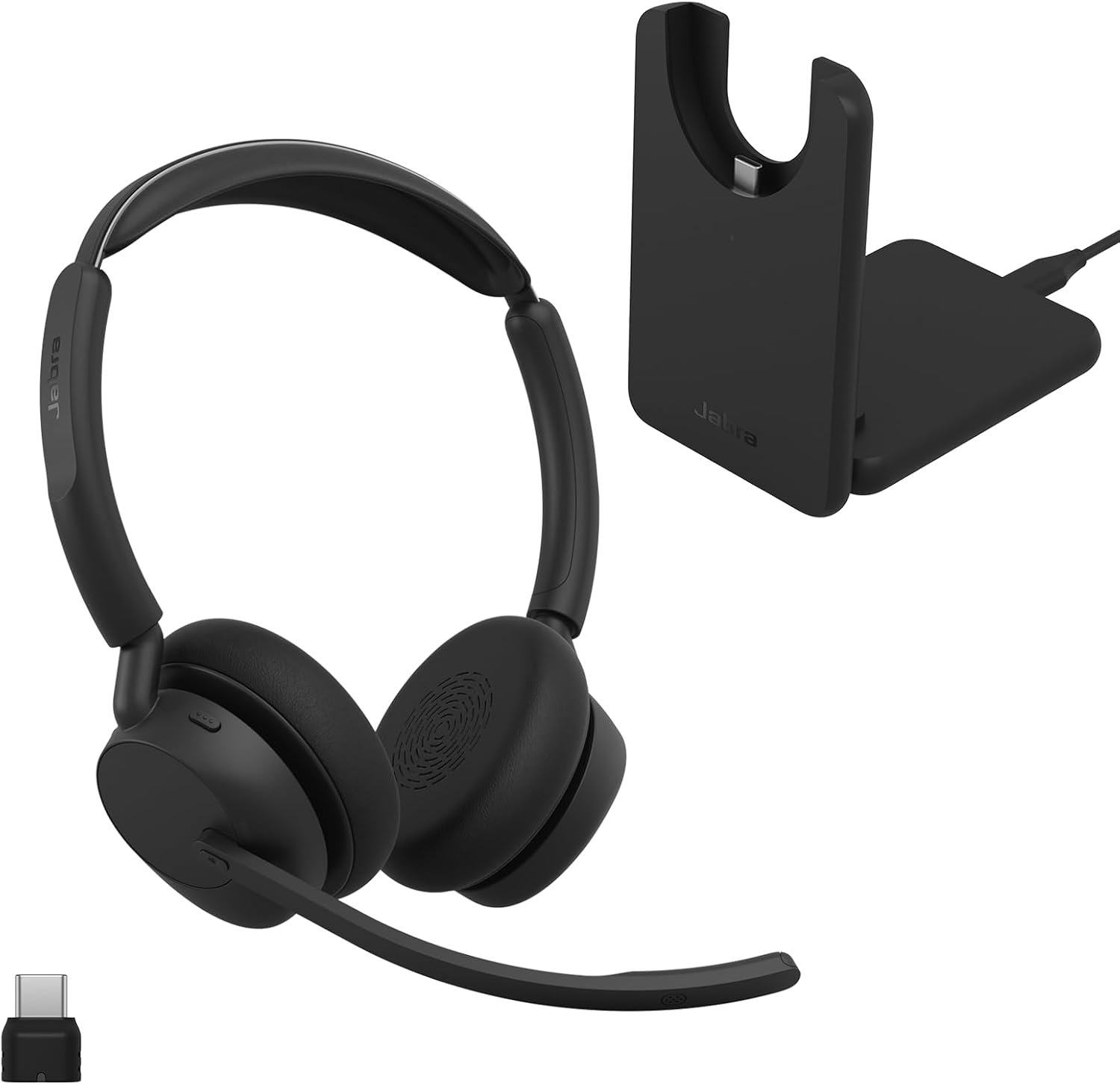 Jabra Evolve3 45 Dual-Ear Wireless Bluetooth Headset with Mic, USB-C, UC Jabra Evolve3 45 Dual-Ear Wireless Bluetooth Headset with Mic, USB-C, UC