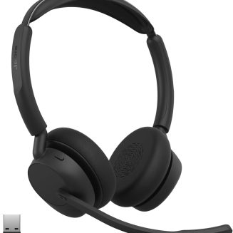 Jabra Evolve3 45 Dual-Ear Wireless Bluetooth Headset with Mic, USB-A, UC