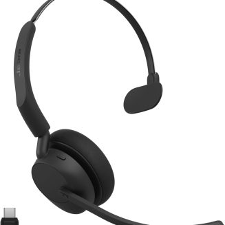 Jabra Evolve3 45 Single-Ear Wireless Bluetooth Headset with Mic, USB-C, UC