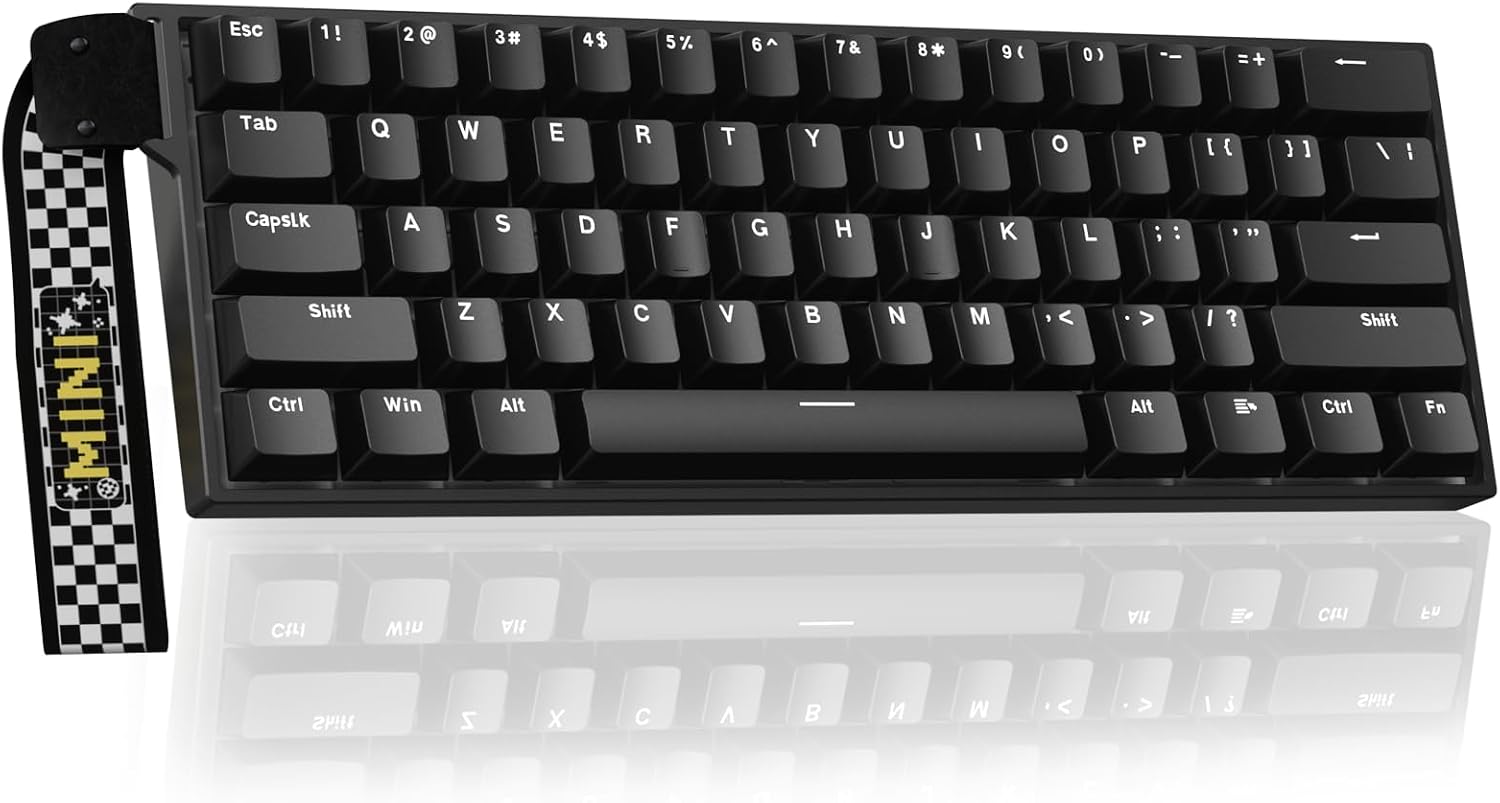 Aula MINI60 HE Wireless Gaming Keyboard 60%,Hall Effect Rapid Trigger Magnetic Keyboard,8000Hz Polling,Tri-Mode(BT5.0/2.4GHz/USB-C),Hot Swappable Compact Mechanical Keyboard for Gamer(Black) Aula MINI60 HE Wireless Gaming Keyboard 60%,Hall Effect Rapid Trigger Magnetic Keyboard,8000Hz Polling,Tri-Mode(BT5.0/2.4GHz/USB-C),Hot Swappable Compact Mechanical Keyboard for Gamer(Black)
