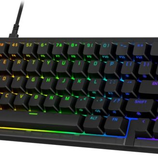 HyperX Origins 2 65 – Gaming Keyboard, PC, Swappable Housing, Hotswap Switches, High Profile, 65% Layout, 8k Polling, Adjustable Angle, Mechanical Switches